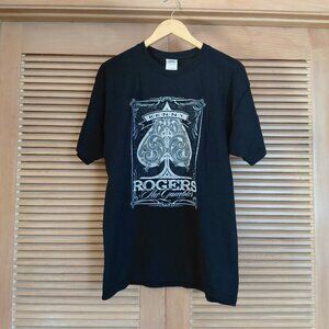 Vintage Style Kenny Rogers Concert Tee The Gambler Black Cotton Size Men's L